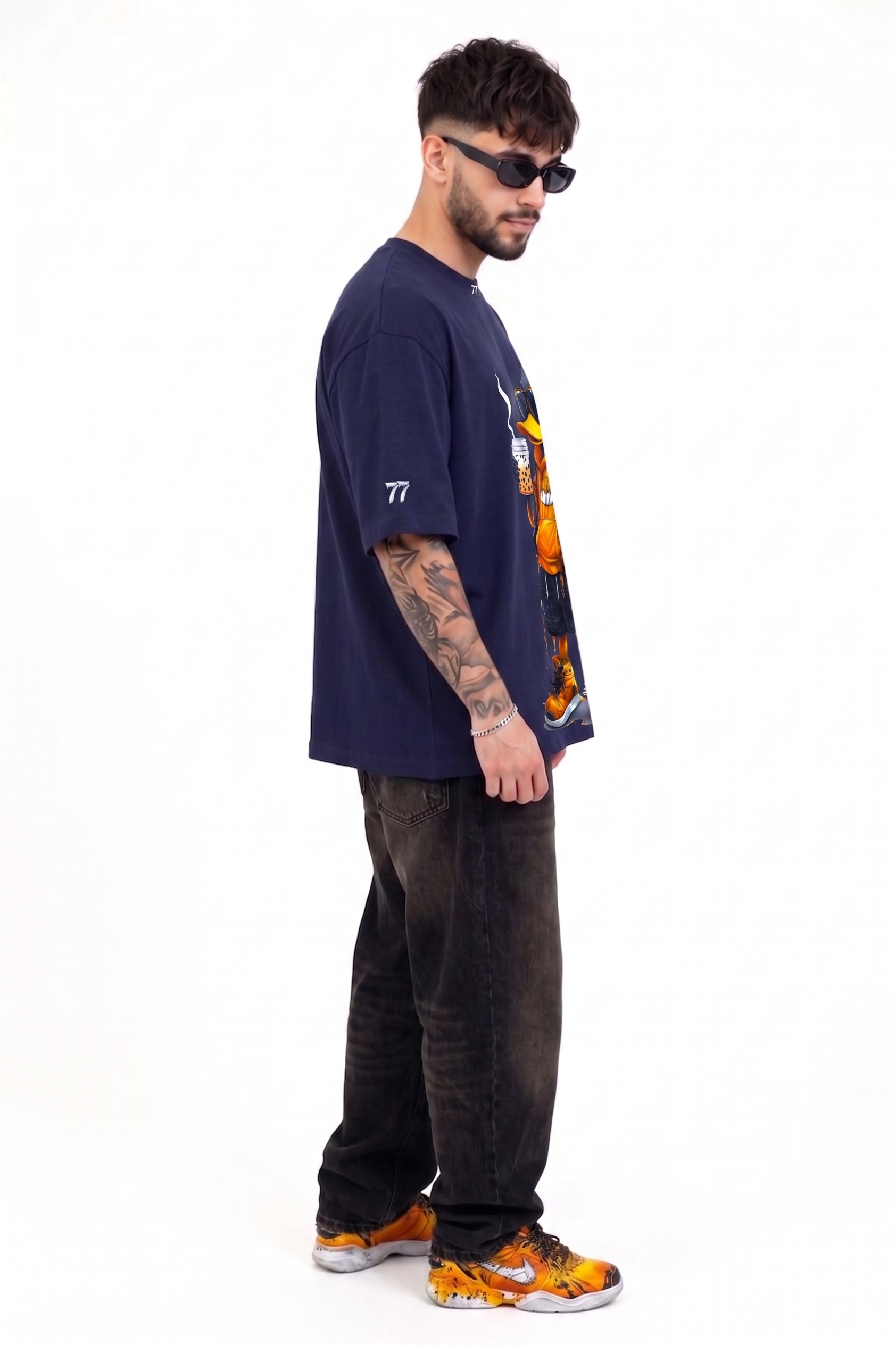 The Drip Duck Oversized Tee Navy