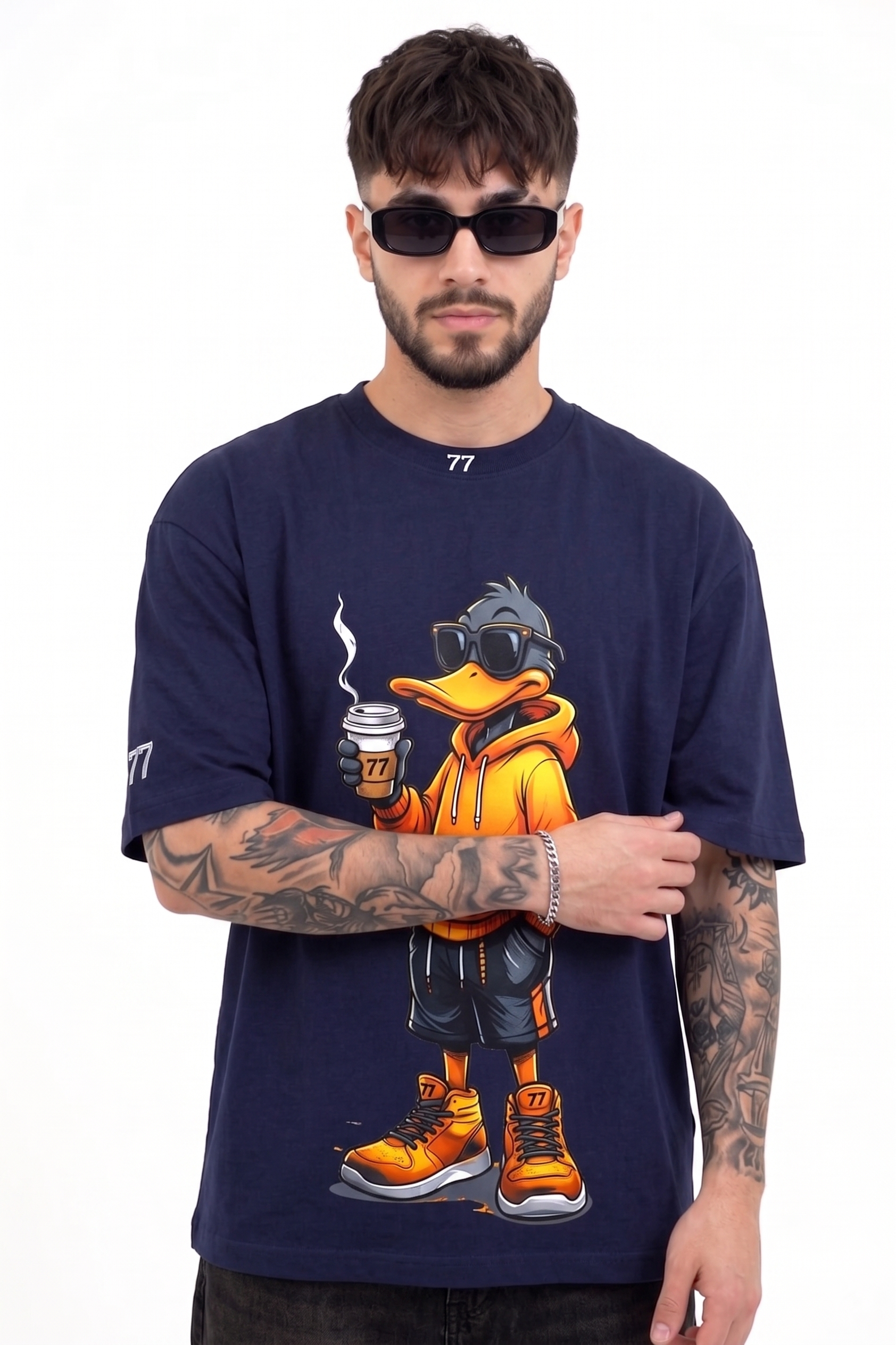 The Drip Duck Oversized Tee Navy