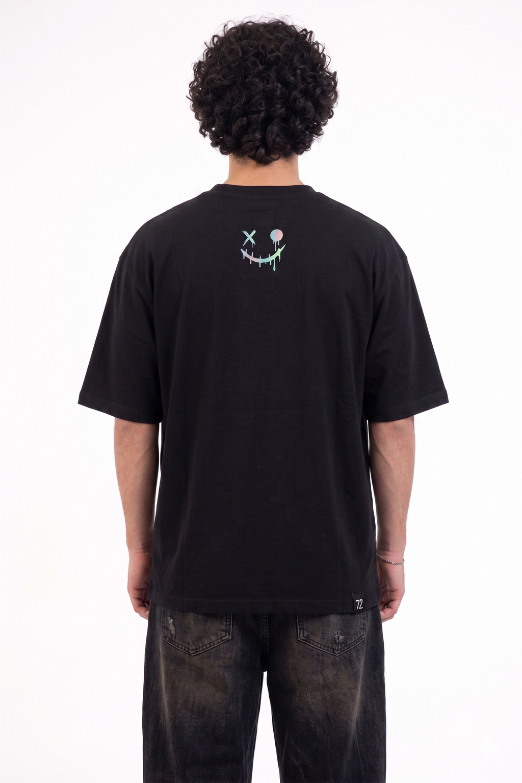 The Glitch Smile Holographic Tee