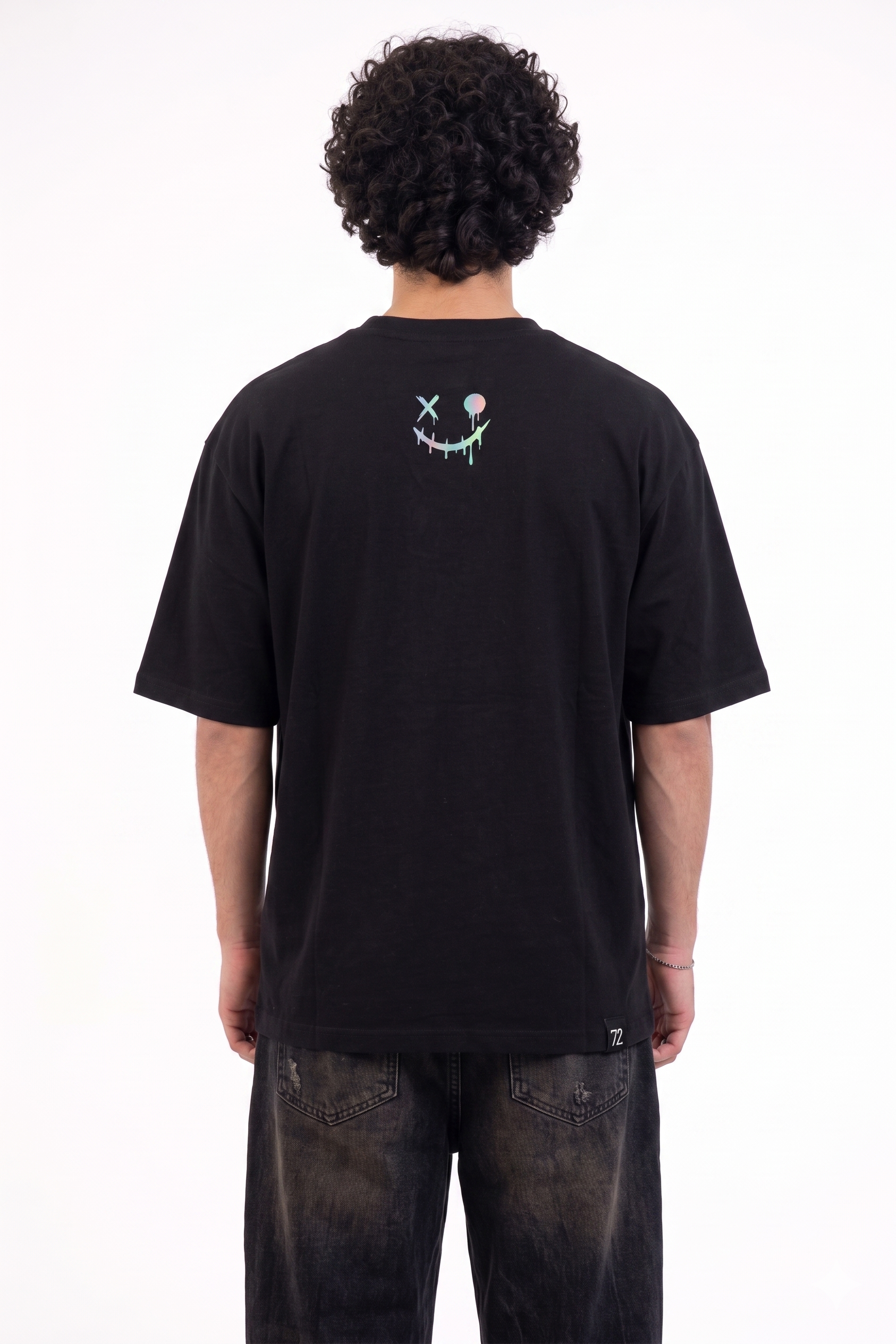 The Glitch Smile Holographic Tee
